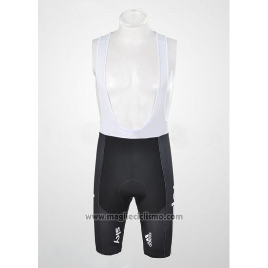 2011 Abbigliamento Ciclismo Sky Lider Bianco e Celeste Manica Corta e Salopette